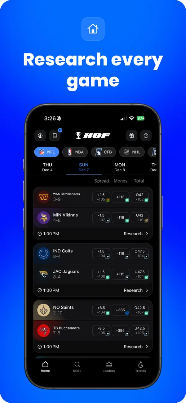 HOF: Sports Stats & Data screenshot 1