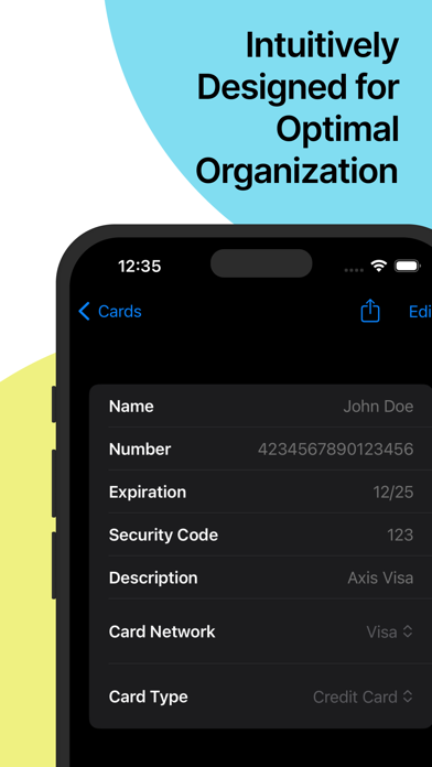 Holder: A Secure Card Vault screenshot 1