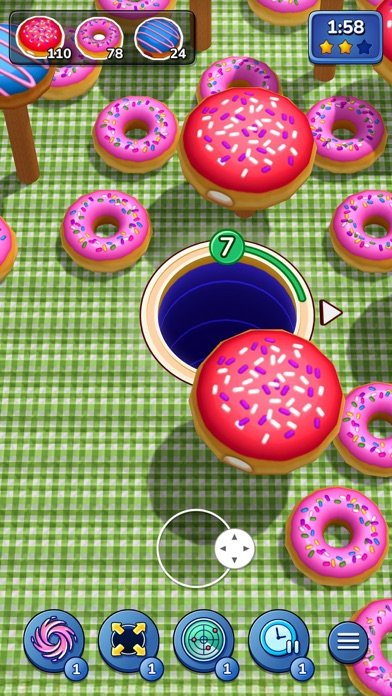 Hole Rush Classic Game screenshot 1