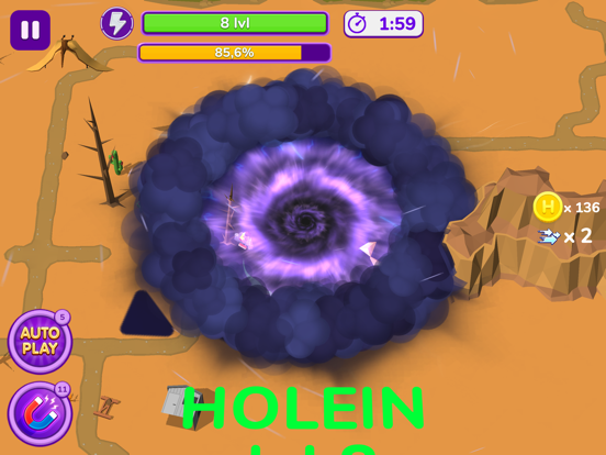 Holein. hole io blackhole game screenshot 2
