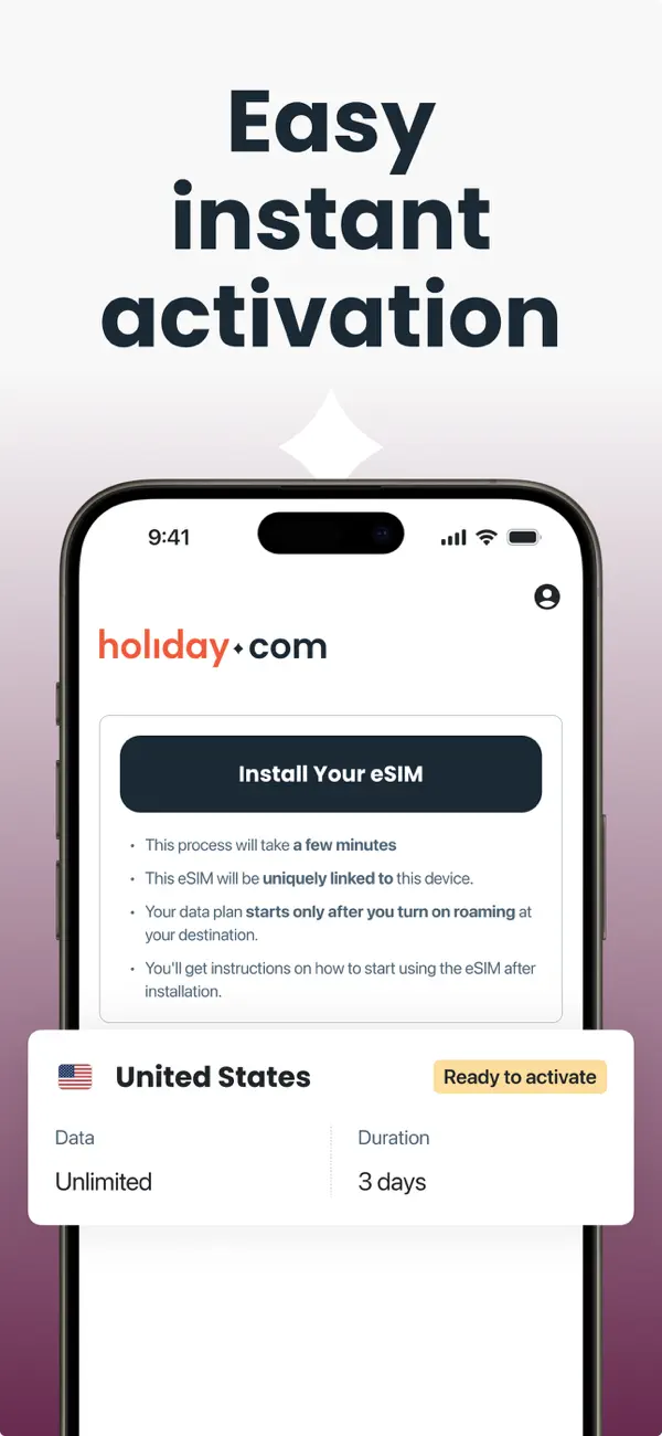 holiday.com screenshot 1