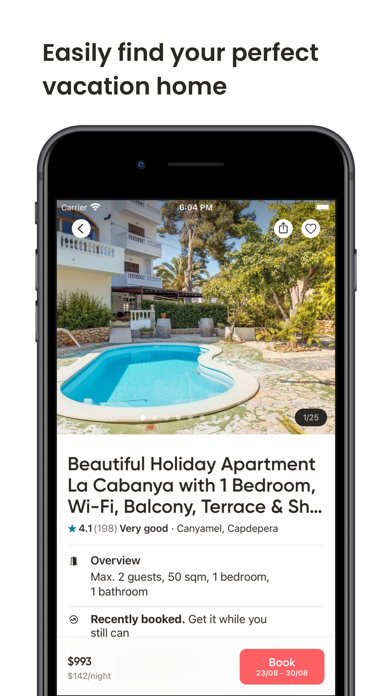 Holidu: Vacation Rentals screenshot 1