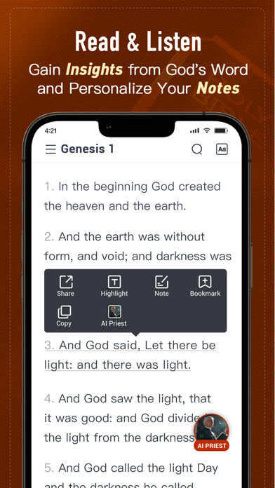 Holy Bible, KJV Bible + Audio screenshot 6