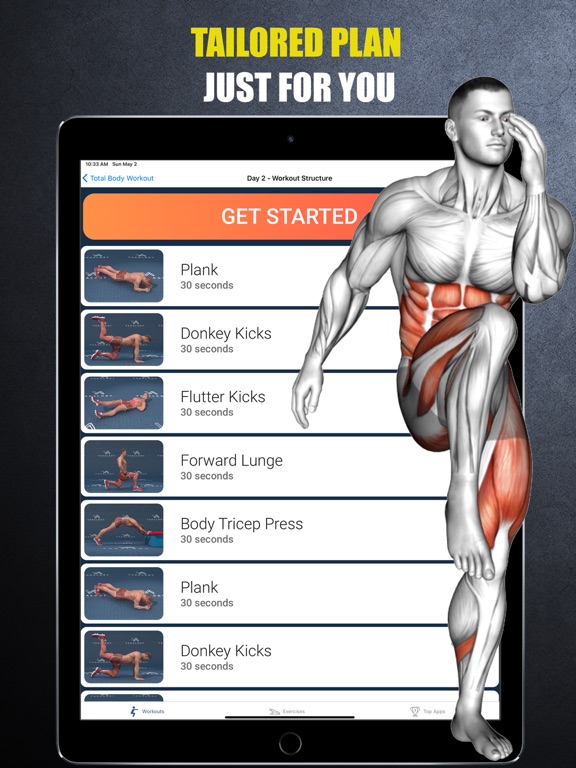 Home Workout - Fitness Planner screenshot 1