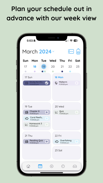 Homework Tracker: Recitation screenshot 3