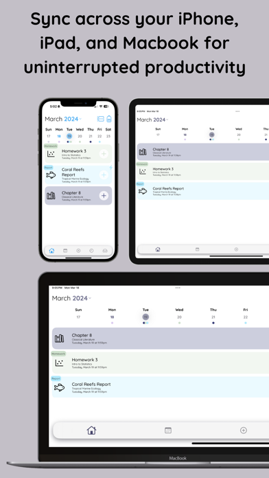 Homework Tracker: Recitation screenshot 1
