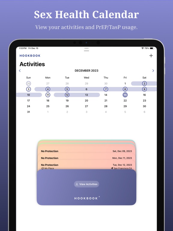 HookBook: Sex Tracker & PrEP screenshot 3