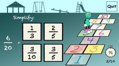 Hopscotch - Simplify Fractions screenshot 2