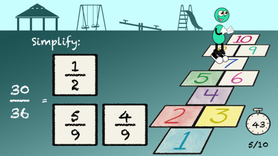 Hopscotch - Simplify Fractions screenshot 5