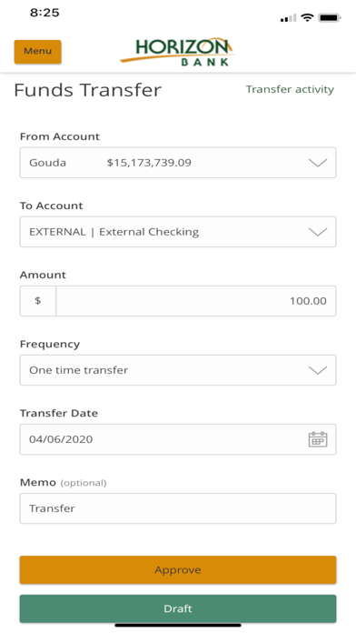 Horizon Bank Mobile Banking screenshot 2