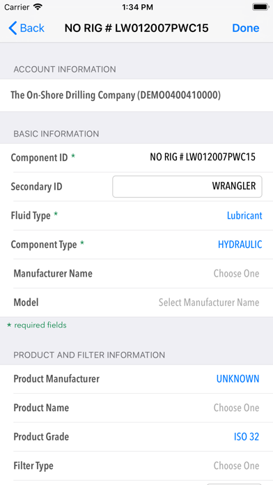 HORIZON Fluid Analysis Results screenshot 2