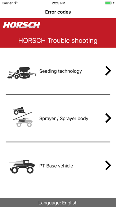 HORSCH Error Codes screenshot 3