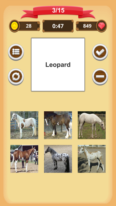 Horse Coat Colors - Quiz screenshot 1