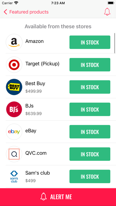 HotStock - in-stock alerts screenshot 1