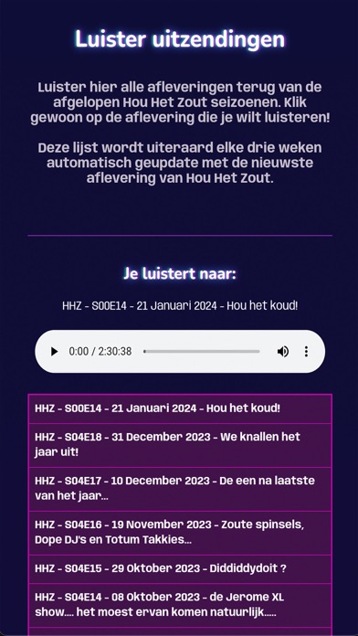 Hou Het Zout Radio screenshot 2