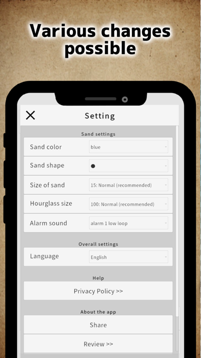 hourglass alarm timer screenshot 2