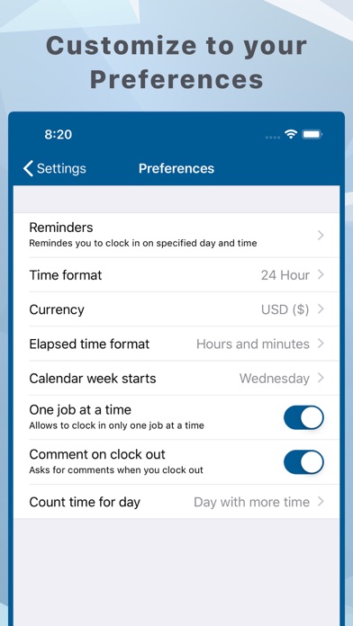 Hours and Pay Tracker: TimeLog screenshot 1