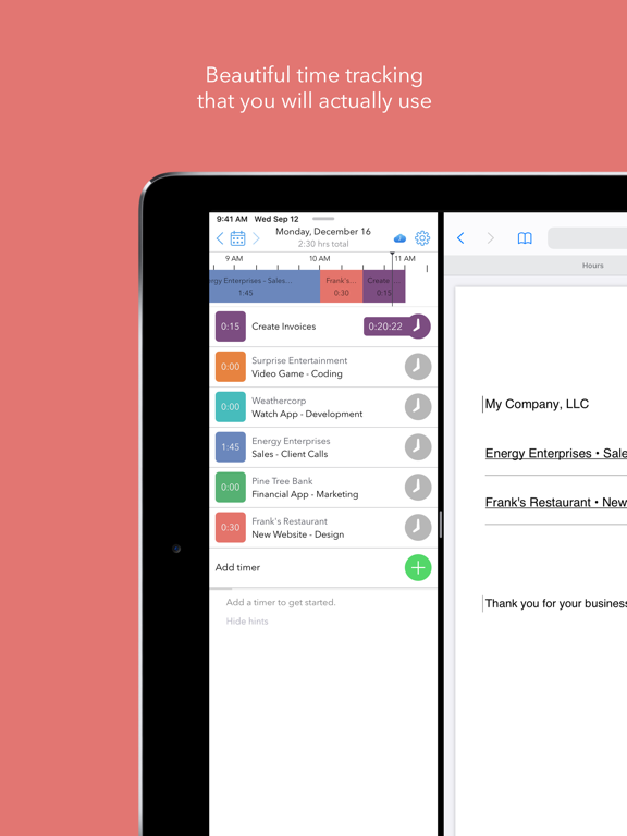 Hours Time Tracking screenshot 8