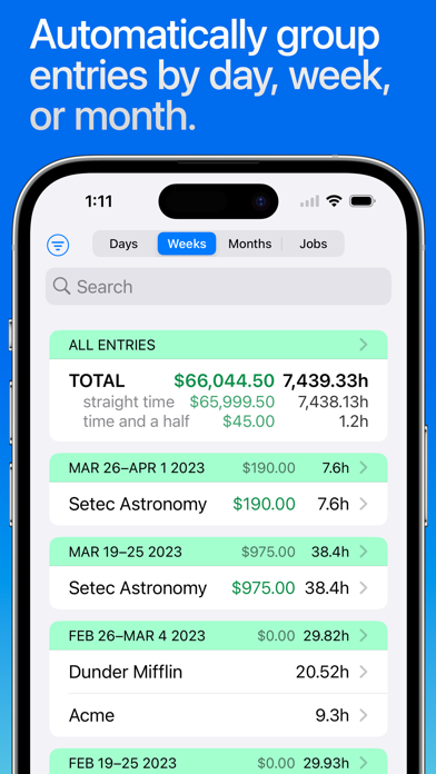 Hours Tracker + Pay screenshot 4