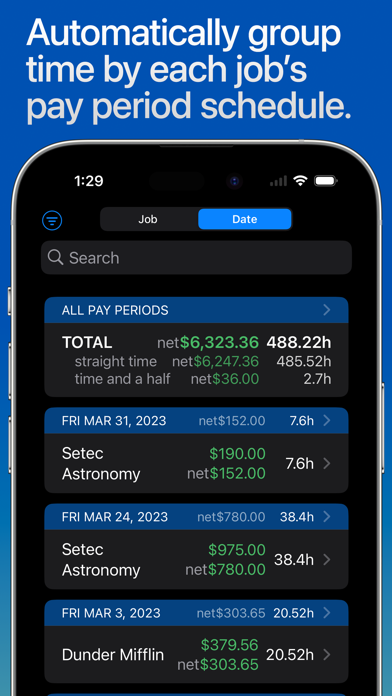 Hours Tracker + Pay screenshot 2