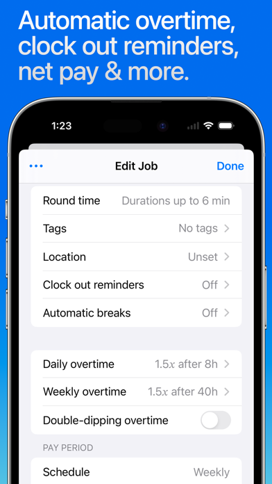 Hours Tracker + Pay screenshot 3