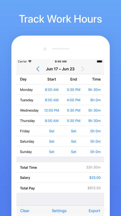 Hours Tracker: Time Calculator screenshot 6