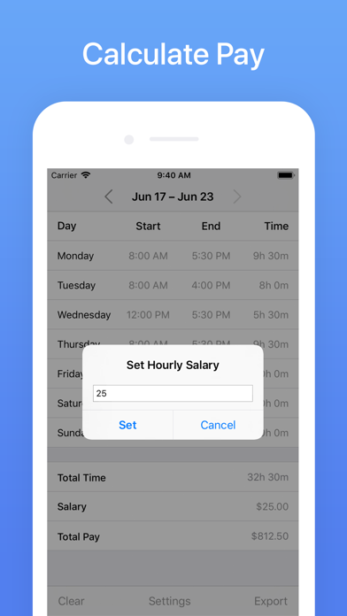 Hours Tracker: Time Calculator screenshot 4