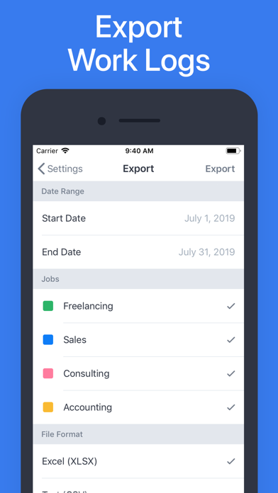 Hours - Tracker & Time Clock screenshot 6