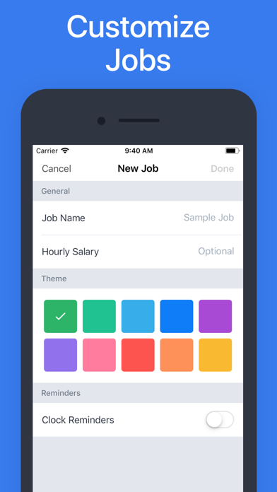 Hours - Tracker & Time Clock screenshot 1