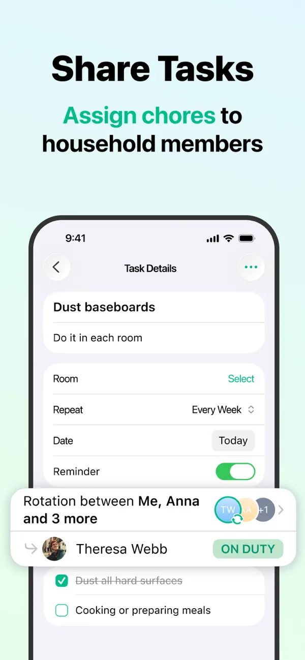 House Chores Cleaning Schedule screenshot 4
