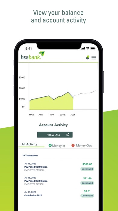HSA Bank screenshot 2