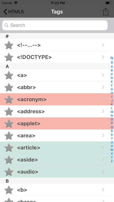 HTML5 Reference Guide screenshot 4