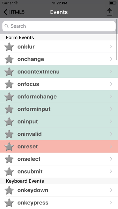 HTML5 Reference Guide screenshot 2