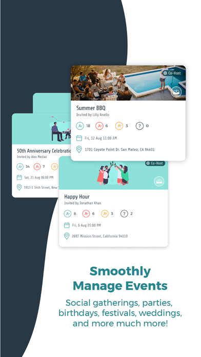 Hub App | Party Invite & RSVP screenshot 7