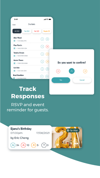 Hub App | Party Invite & RSVP screenshot 2