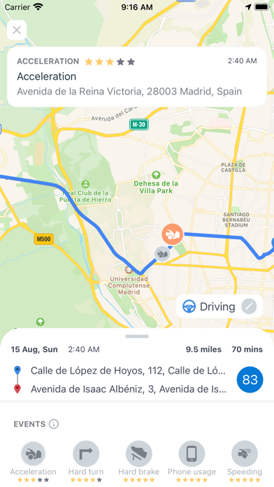 HUB Drive Safe App screenshot 3