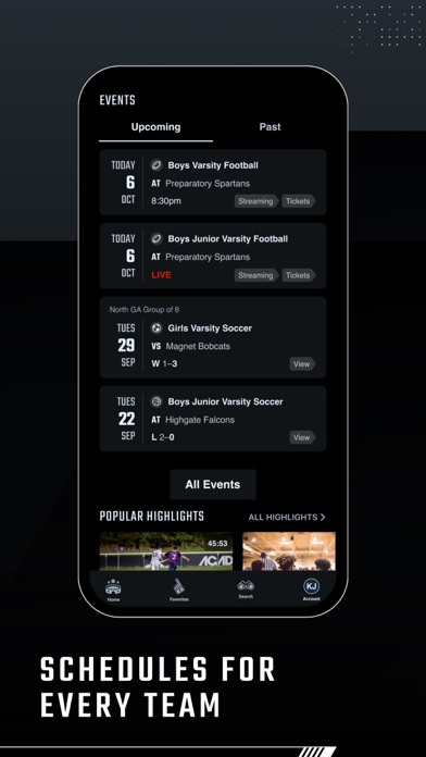 Hudl Fan: Find. Watch. Follow. screenshot 2