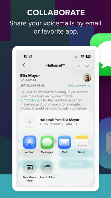 Hullomail Voicemail screenshot 1