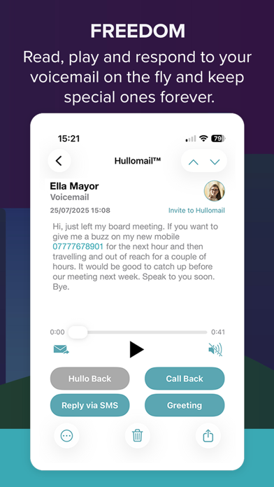 Hullomail Voicemail screenshot 3