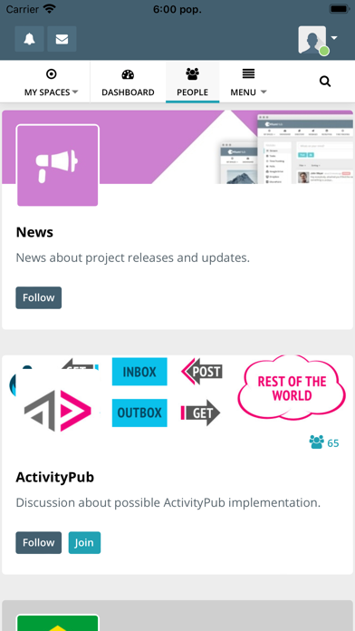 HumHub screenshot 3