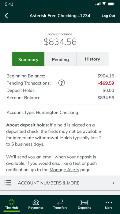 Huntington Mobile Banking screenshot 1