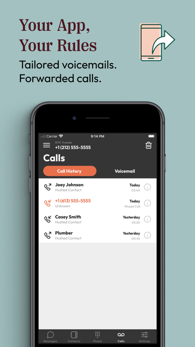 Hushed: US Second Phone Number screenshot 1