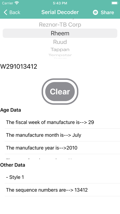 HVAC Decoder screenshot 1