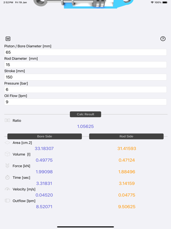 Hydraulic Cylinder Calc screenshot 10