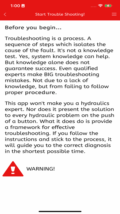 Hydraulic Troubleshooting screenshot 2