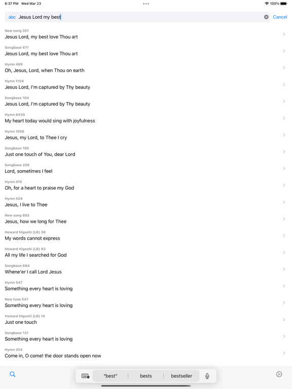 Hymns Mobile screenshot 8