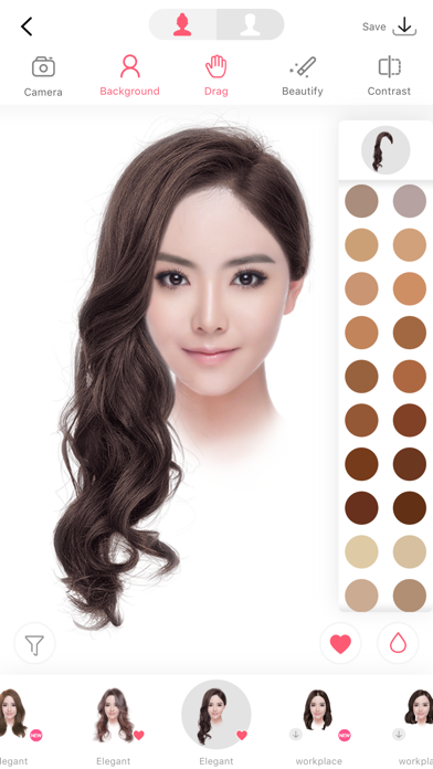 i Hairstyle-hair color changer screenshot 5