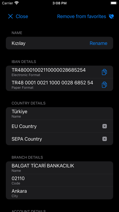 IBAN Validator screenshot 1