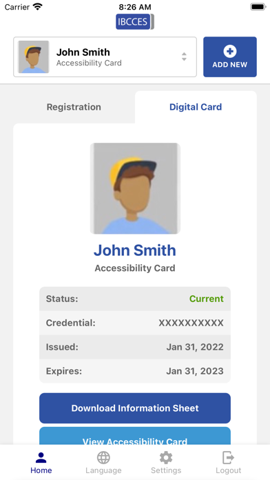 IBCCES Accessibility Card screenshot 1