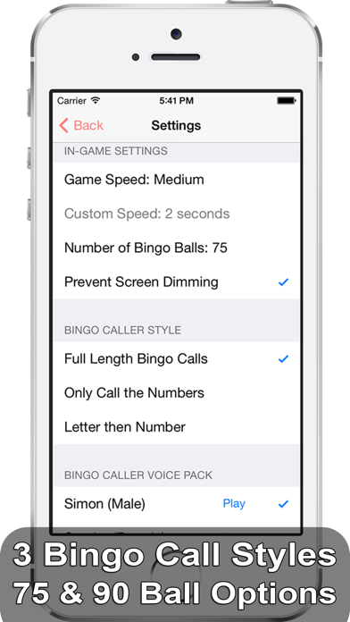 iBingo Caller Free - Play Bingo at Home with Friends! screenshot 4